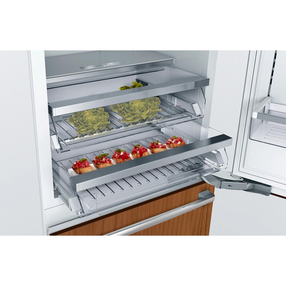 Bosch Benchmark 30&quot; Benchmark Built-In Bottom Freezer Refrigerator in Stainless Steel, , large