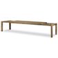 Four Hands Noeline Double Extension Dining Table in Resawn Worn Oak - Table Only, , large