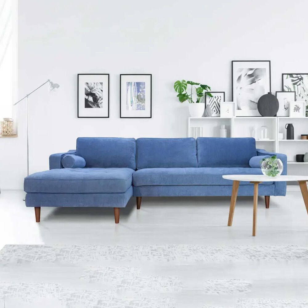 37B Anderson 2-Piece Stationary Left Arm Facing Sectional in Denim, , large