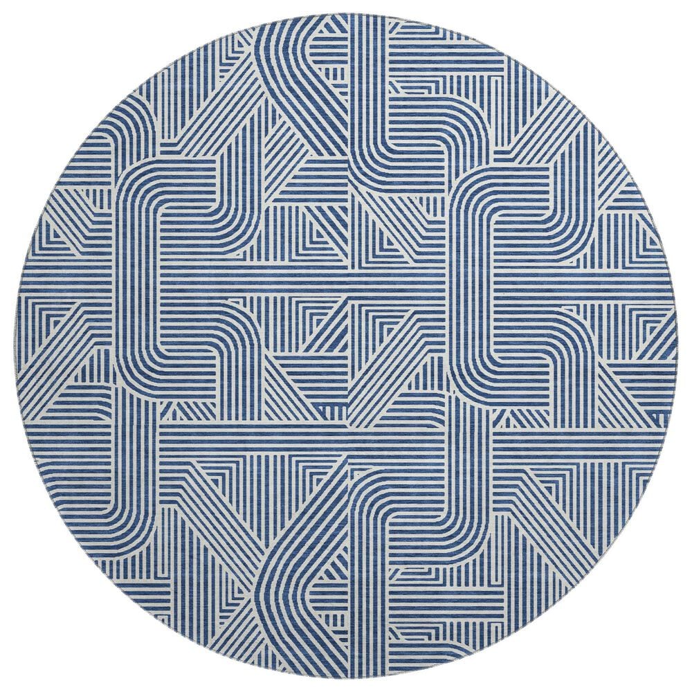 Dalyn Rug Company The Reserve TR14 Gold 8" Round Indoor/Outdoor Area Rug, , large