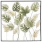 Maple and Jade 30" x 30" Tall Cut-Out Leaf Wall Decor with Intricate Laser Cut Designs in Black and Green, , large