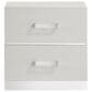 New Heritage Europa 2 Drawer Nightstand in White, , large