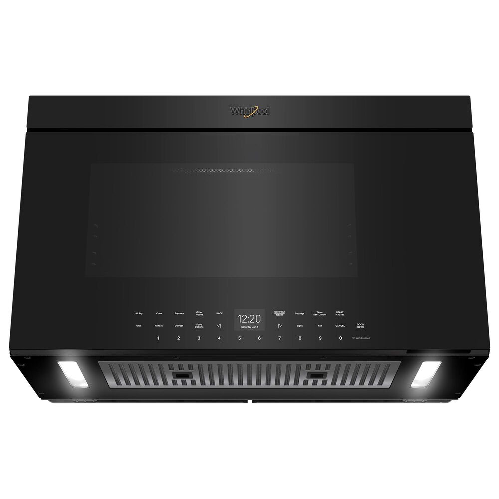 Whirlpool 1.1 Cu. Ft. Over-the-Range Microwave with Air Fry in Black, , large