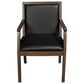 Regency Global Sourcing Regent WallGuard Guest and Reception Side Chair with Black Cushion in Neo Walnut, , large