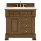 James Martin Vanities Brookfield 36" Single Bathroom Vanity in Honey Oak with 3 cm Eternal Marfil Quartz Top and Rectangular Sink, , large