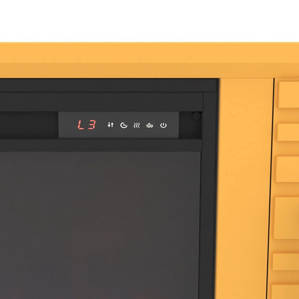 Endress International Malibu 78" Fireplace TV Stand in Lemon, , large