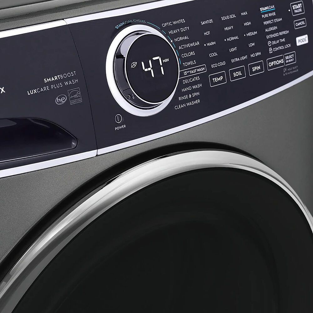 Electrolux 4.5 Cu. Ft. Front Load Washer and 8.0 Cu. Ft. Gas Dryer Laundry Pair in Titanium, , large