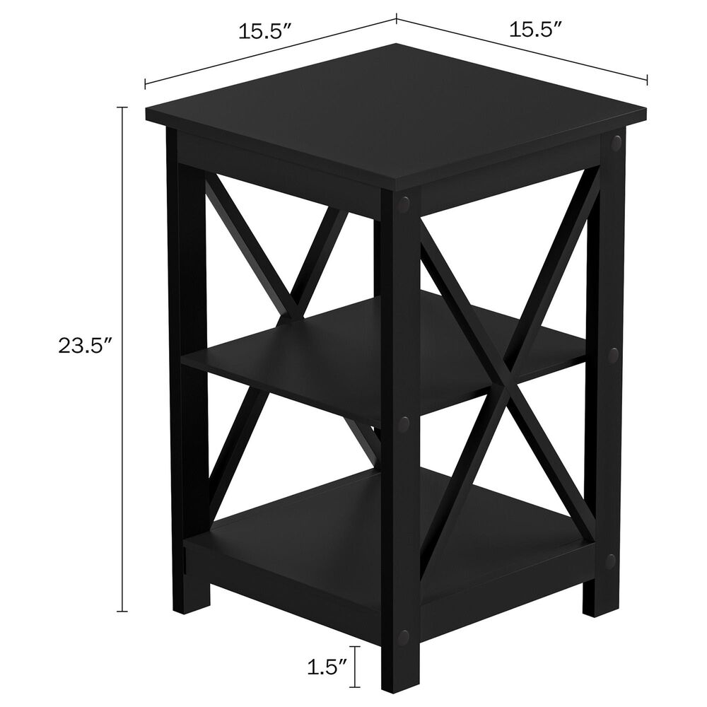 Timberlake Hastings Home End Table in Black, , large