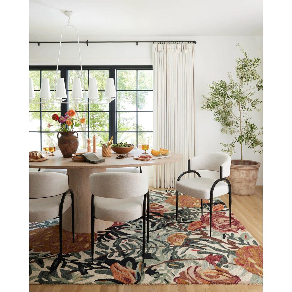 Loloi Belladonna 7&#39;9&quot; x 9&#39;9&quot; Ivory and Lagoon Area Rug, , large
