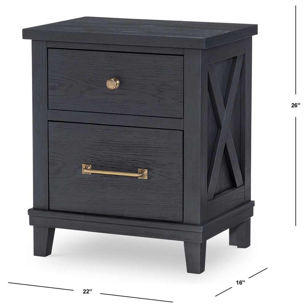 Legacy Classic Flatiron 4-Piece Full Trundle Bedroom Set in Midnight, , large