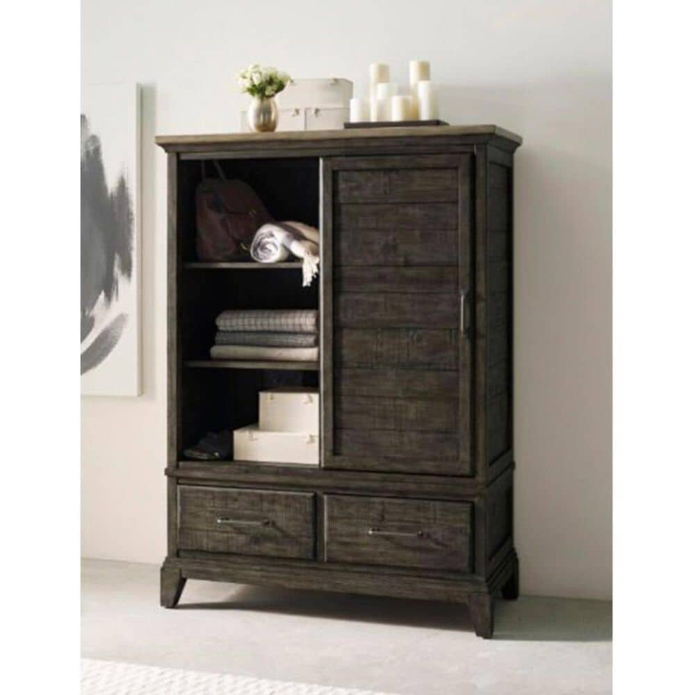 Kincaid Plank Road Door Chest in Stone and Charcoal, , large