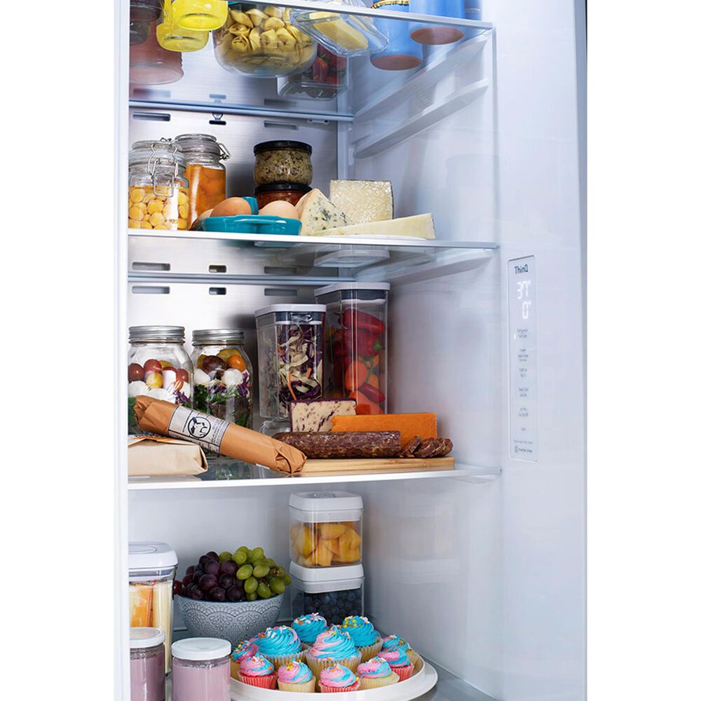 LG 27.1 Cu. Ft. Side-by-Side Refrigerator in Print Proof Stainless Steel, , large