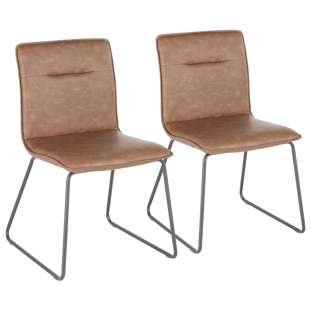 Lumisource Casper Dining Chair in Espresso/Black (Set of 2), , large