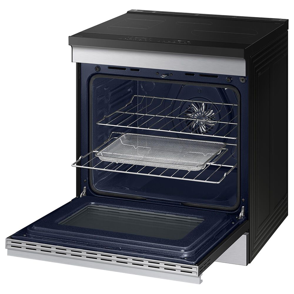 Samsung Bespoke Bespoke 6.3 Cu. Ft. Smart Slide-In Induction Electric Range with Ambient Edge Lighting in Stainless Steel, , large