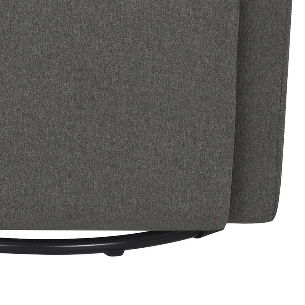 DaVinci Olive All-Purpose Swivel Glider with Bonus Ottoman in Dark Grey, , large