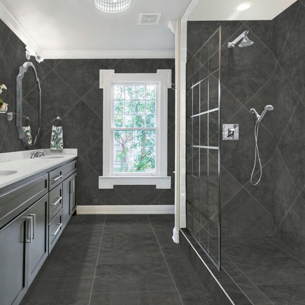 Dal-Tile Haddonstone Velvet Rectangle Cross Cut 12&quot; x 24&quot; Porcelain Tile, , large