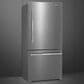 SMEG 16.07 Cu. Ft. Bottom Mount Refrigerator in Stainless Steel, , large