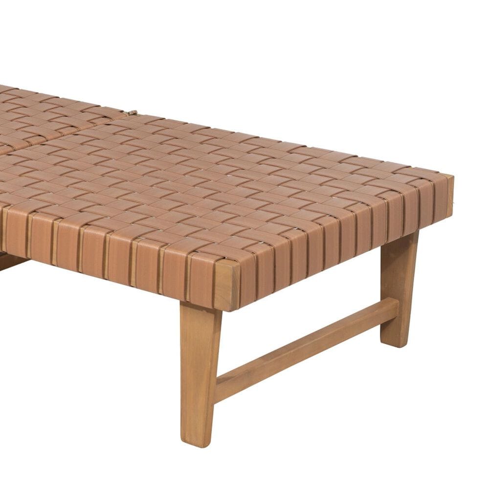 Zuo Modern Breath Outdoor Chaise Lounge in Brown, , large