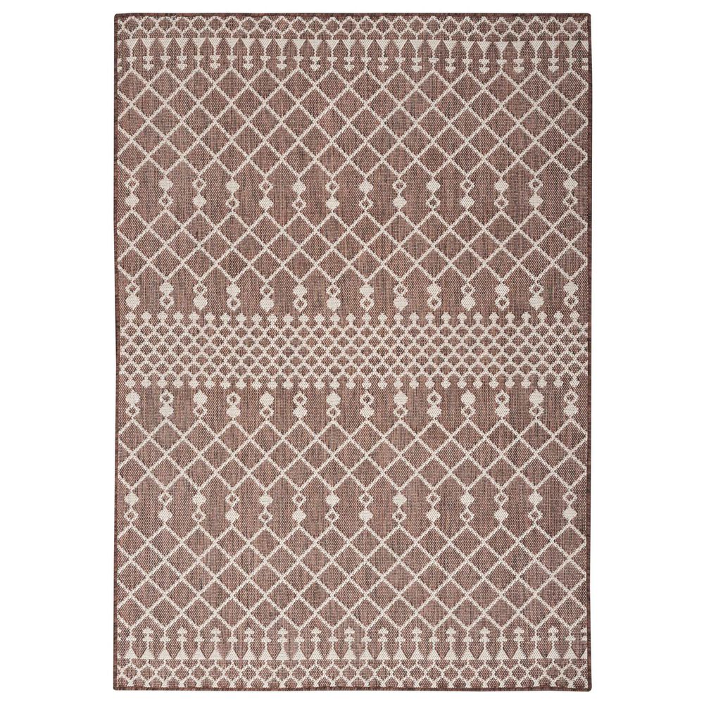 Nourison Positano Southwestern Natural 7" x 10" Indoor/Outdoor Area Rug, , large