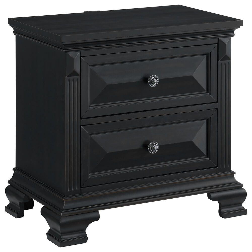 Mayberry Hill Passages 5-Piece Queen Panel Bedroom Set in Black, , large