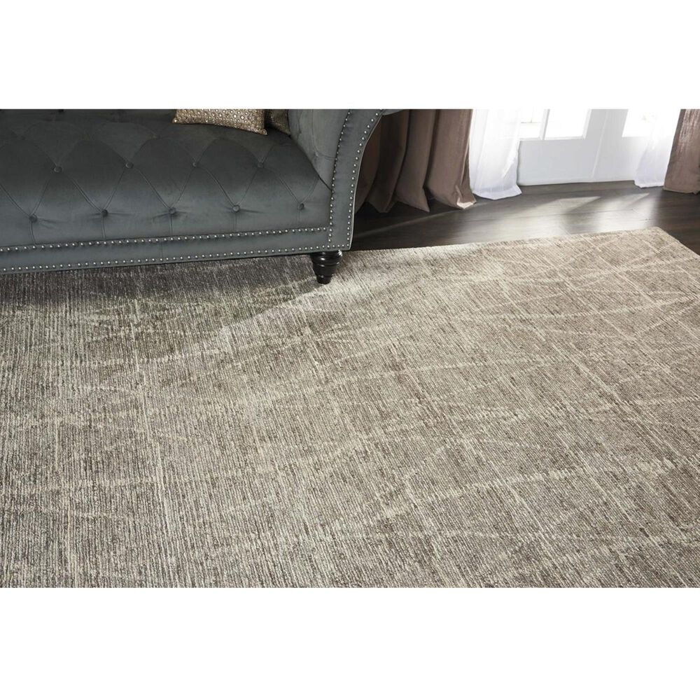 Nourison Ellora ELL02 5&#39;6&#39;&#39; x 7&#39;5&#39;&#39; Sand Area Rug, , large