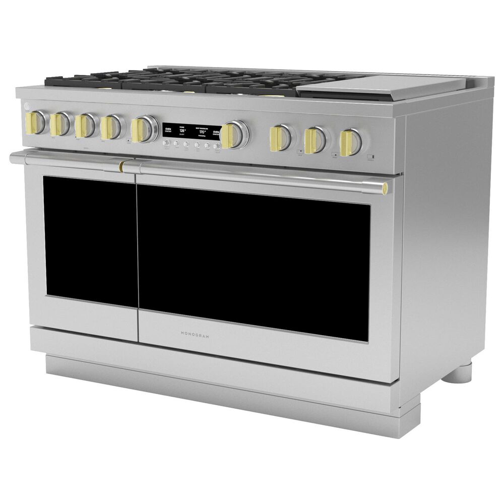 Monogram 48&quot; All Gas Professional Range with 6 Burners and Griddle in Stainless Steel, , large