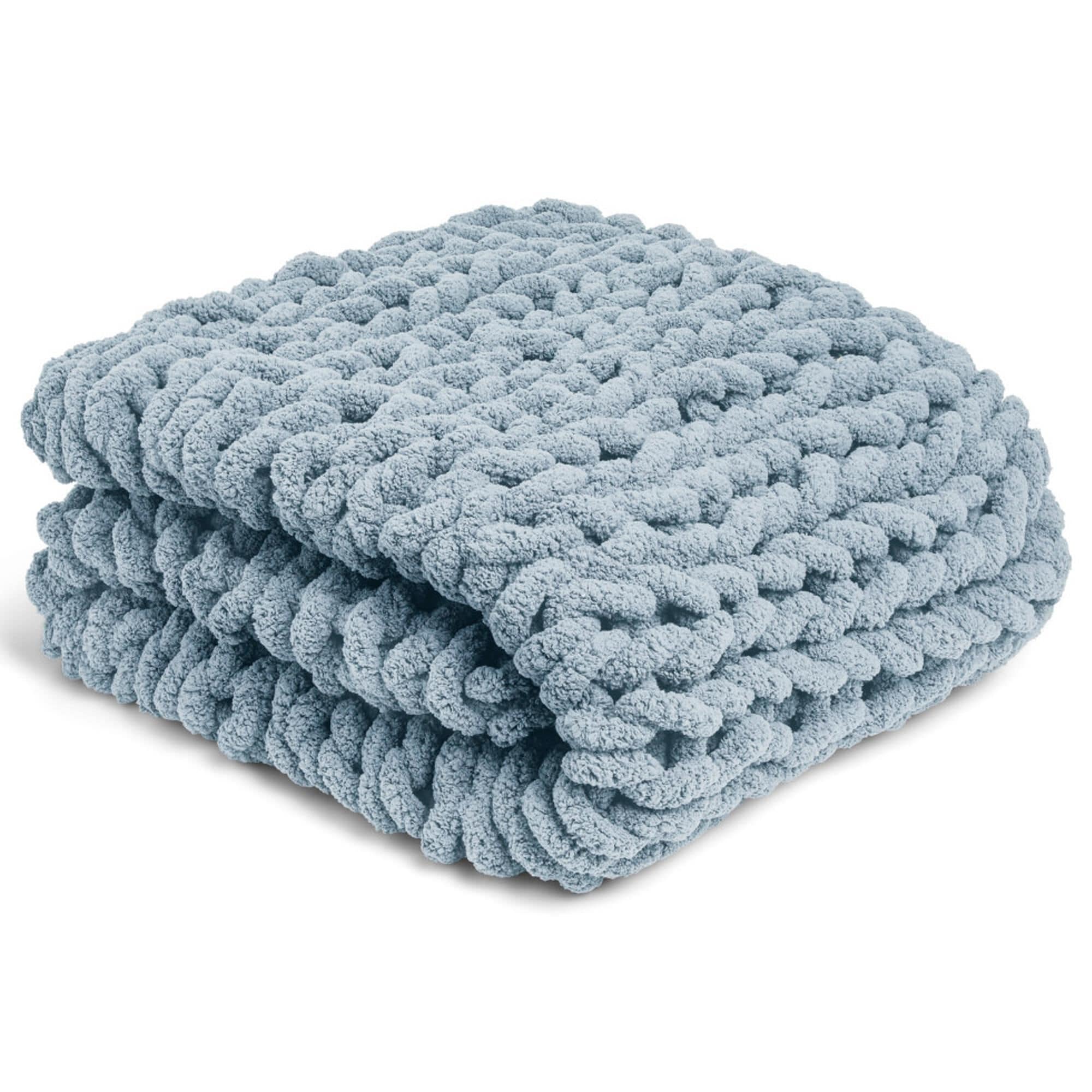 Demdaco chunky knit sale blanket