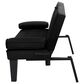 HOMLUX 65" Futon Sleeper Sofa Bed with Adjustable Backrest and Cup Holders in Black, , large