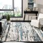 Safavieh Classic Vintage CLV702N 4" x 6" Navy and Ivory Area Rug, , large