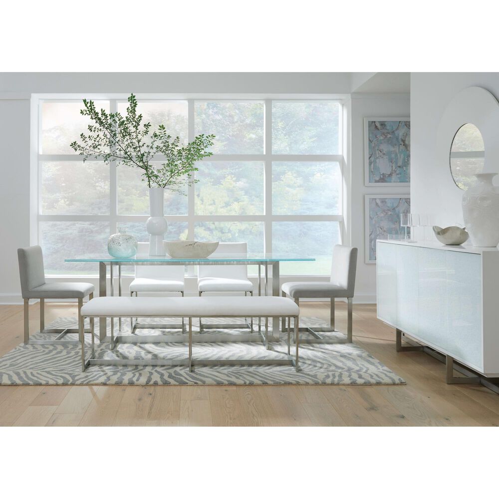 Urban Home Eliza Sideboard in Ultra White and Brushed Stainless, , large