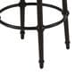 Armen Living Luther Swivel Counter Stool in Black, , large