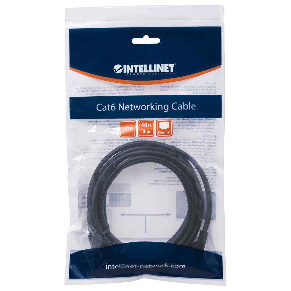Intellinet 25&#39; Network Cable, Cat6, UTP in Black, , large
