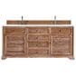 James Martin Vanities Savannah 72" Double Bathroom Vanity in Driftwood with 3 cm Eternal Jasmine Pearl Quartz Top and Rectangular Sinks, , large