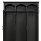 HOMLUX 5-Hook Hall Tree with 3 Hidden Storage in Black and Walnut, , large