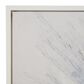 Maple and Jade 39" x 39" Canvas Starburst Radial Wall Art with Silver Frame in White, Blue and Gray, , large