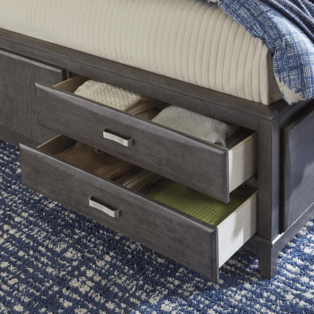 Ashley Caitbrook 4-Piece King Storage Bed Set in Gray, , large