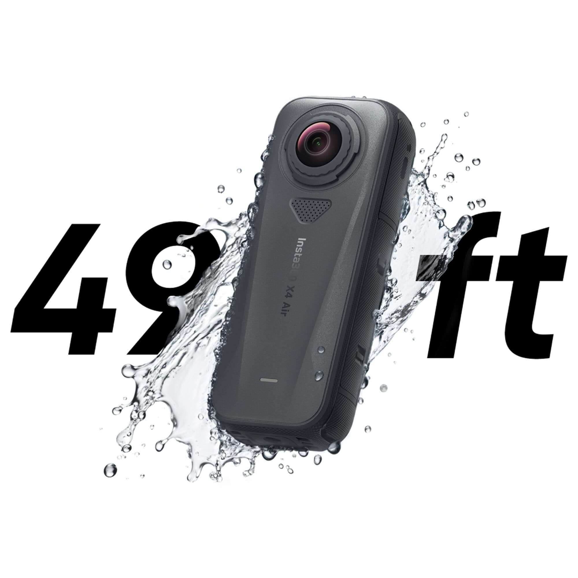 Insta360 X4 Air Action Camera Starter Bundle in Graphite Black