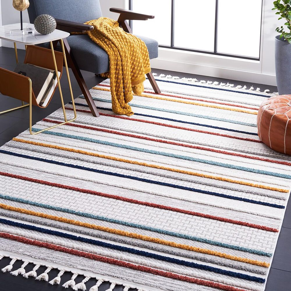 Safavieh Marrakesh 4&#39; x 6&#39; Ivory and Multicolor Area Rug, , large