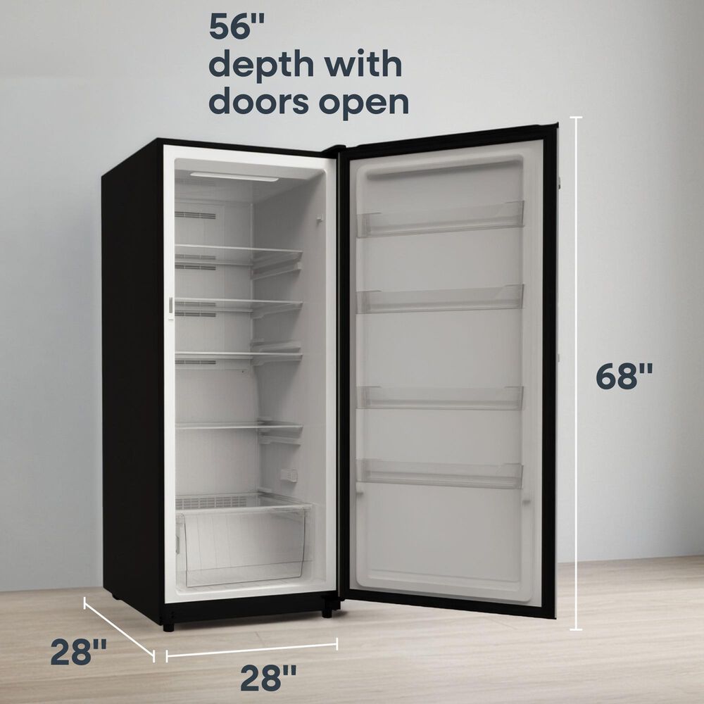 Element 13.8 Cu. Ft. Upright Convertible Freezer/Refrigerator in Stainless Steel, , large