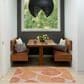 Nourison Garden Oasis Floral Coral 3" x 5" Indoor/Outdoor Area Rug, , large