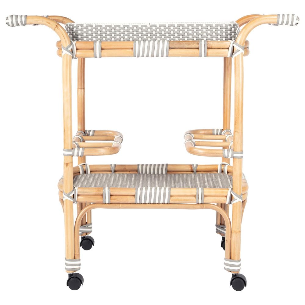 Butler Selena Bar Cart in Grey and White, , large