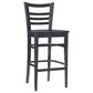 Linon Home Decor Blairmont Bar Stool in Deep Brown Stain, , large