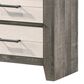 Crown Mark Rhett 2-Drawer Nightstand in Gray and White, , large
