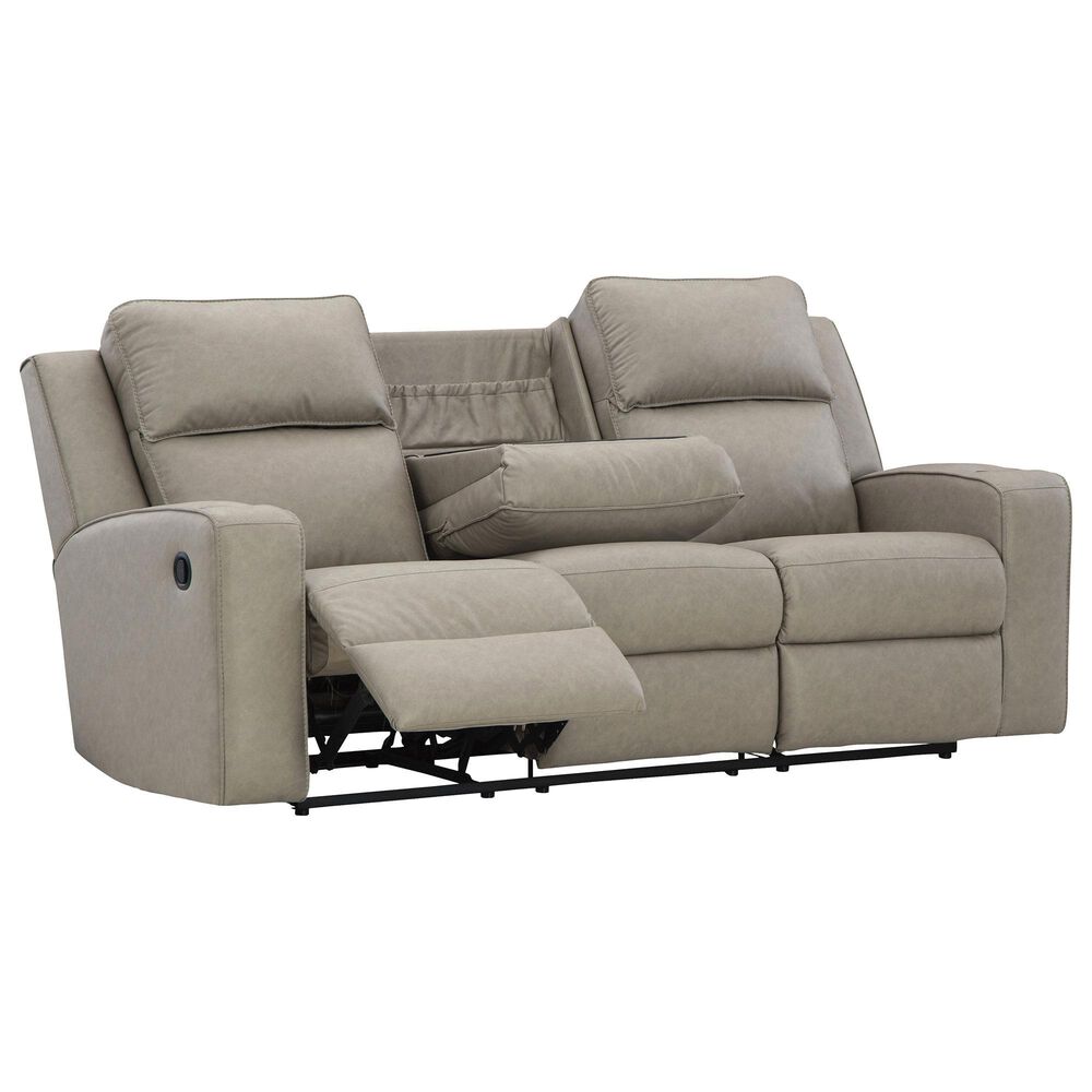 Ashley Lavenhorne Power Reclining Sofa and Recliner Set in Pebble, , large