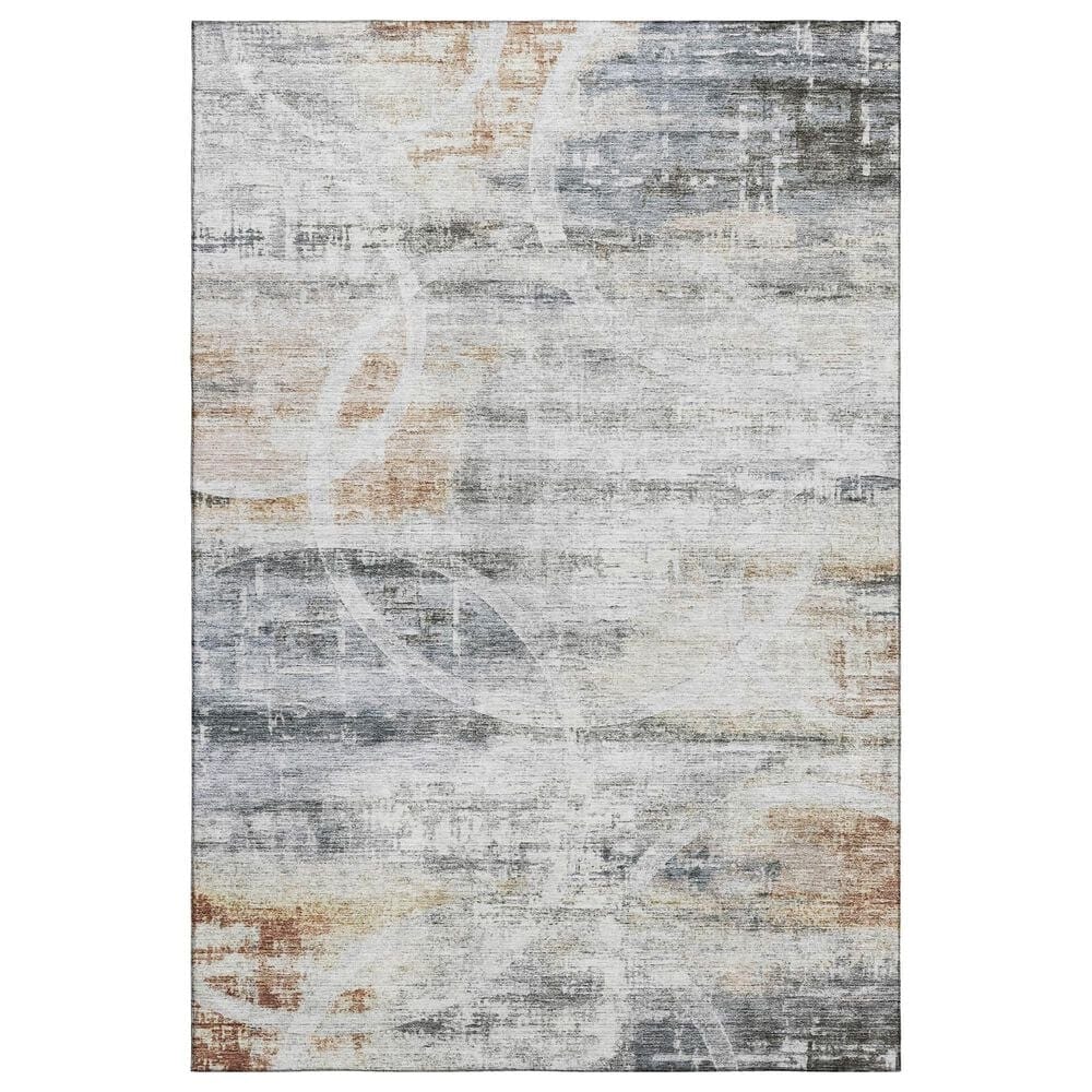 Dalyn Rug Company Neo NO3 8" x 10" Silver Area Rug, , large