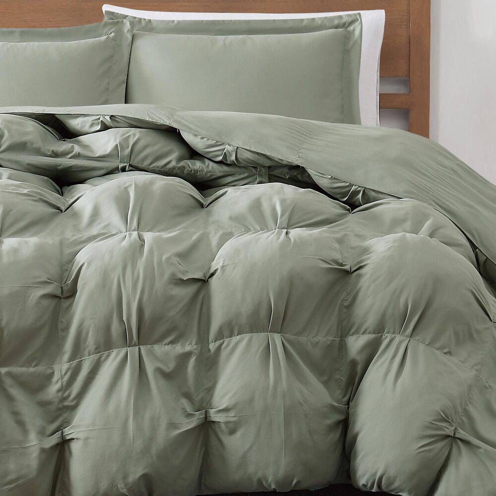 Pem America Cloud Puffer 3-Piece Full/Queen Comforter Set in Green, , large
