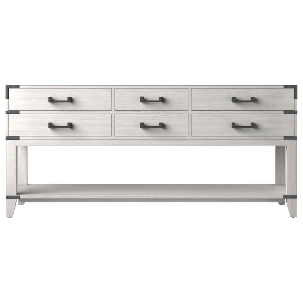 Lexora Home Norwalk 72&quot; Double Bathroom Vanity in White Oak with White Quartz Top and Rectangular Sinks, , large
