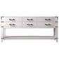 Lexora Home Norwalk 72" Double Bathroom Vanity in White Oak with White Quartz Top and Rectangular Sinks, , large