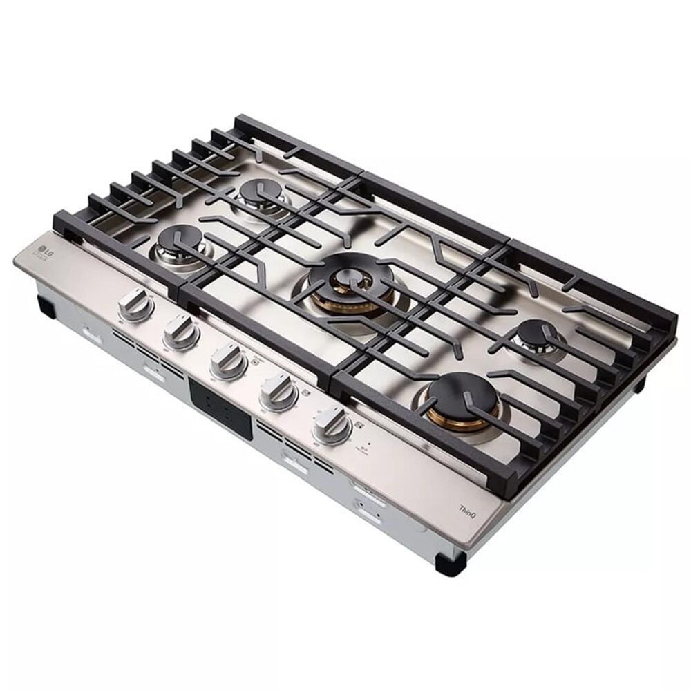 LG Studio 36&quot; 5-Burner Gas Cooktop in Stainless Steel, , large