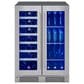 Zephyr 5.2 Cu. Ft. Dual Zone Wine and Beverage Cooler in Stainless Steel, , large
